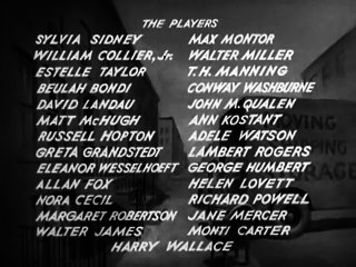 Street Scene (1931) SYLVIA SIDNEY part 1/2