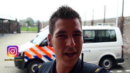 Eindbaas mee op straat. Politievlogger Jan-Willem. Politie. Korpschef