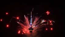 New Year's Fireworks 2018 Auckland New Zealand(Happy New 2018)