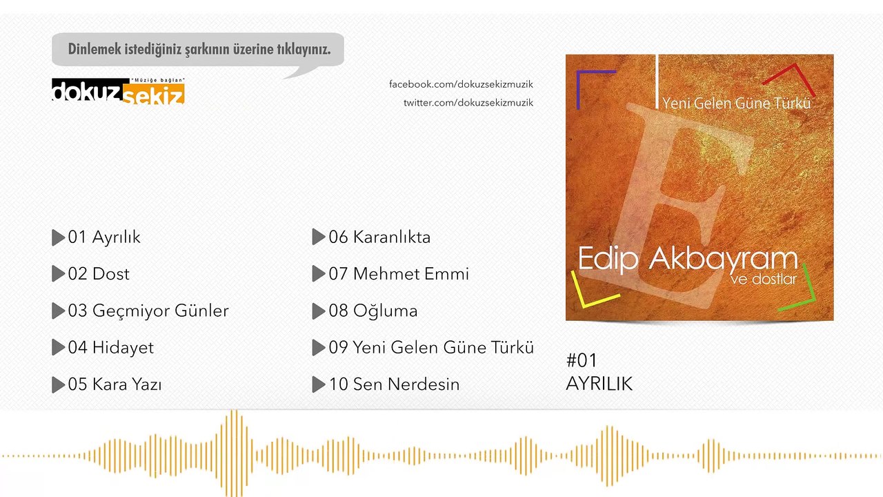 Edip Akbayram - Ayrılık (Official Audio)