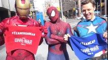 SPIDER-MAN picks a side - CAPTAIN AMERICA vs IRON MAN - Real Life Superhero Movie - TheSeanWardShow | Superheroes | Spiderman | Superman | Frozen Elsa | Joker