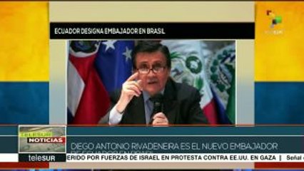 Ecuador designa nuevo embajador en Brasil