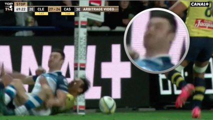 Un castrais frôle le coup de lapin lors d'un plaquage illicite d'un clermontois