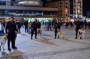 Emniyet Tarihinde Bir İlk! Kangallar Taksim'de Polislere Eşlik Ediyor