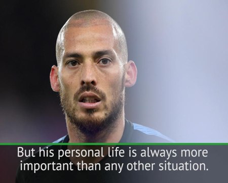 Guardiola gives an update on David Silva's availability