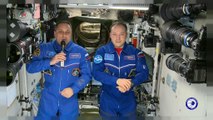 Los astronautas de la EEI felicitan el Año Nuevo