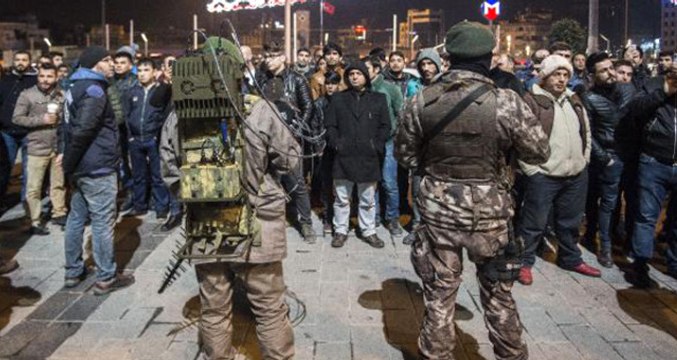 Taksim Meydanı'nda ASELSAN'IN Ürettiği Drone Savar Kullanıldı