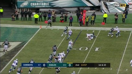 Sudfeld's first NFL completion on a bubble screen to Agholor
