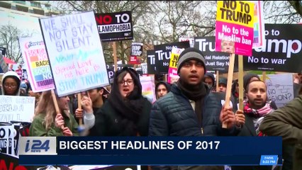 i24NEWS DESK | Biggest headlines of 2017 | Sunday, December 31st 2017