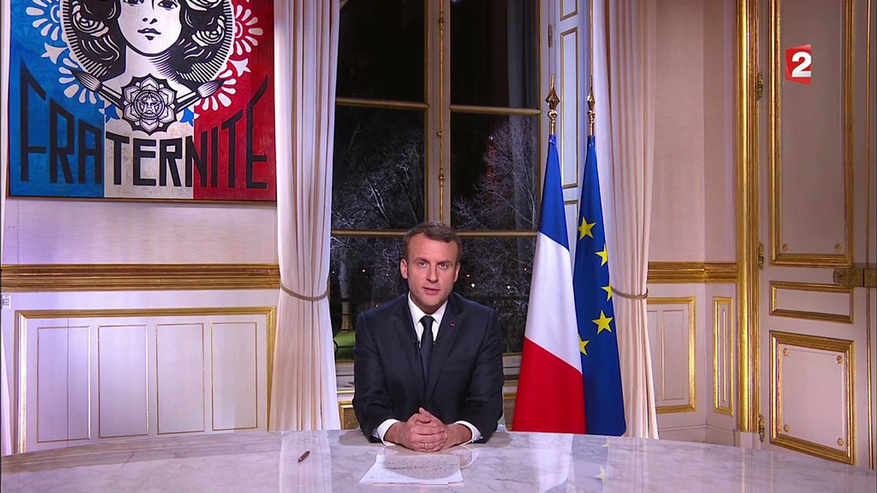 Emmanuel Macron : "L'année 2018 sera à mes yeux celle de la cohésion de la nation"