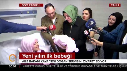 Yeni yılın ilk bebeği