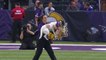 Frisbee dogs entertain during Bears vs. Vikings halftime