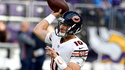 Mitchell Trubisky delivers a dime under pressure to Dontrelle Inman