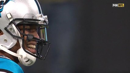 Cam misses the mark on ball intercepted by Allen