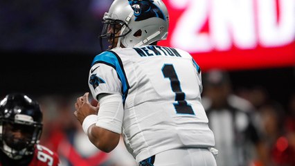 Newton rifles pass to Olsen to pick up first down