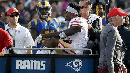 Marquise Goodwin injured on play
