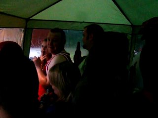 Stuck in a Tent from pouring down rain on 7/4/11