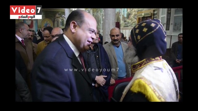 محافظ مطروح يشارك فى احتفالات رأس السنة الميلادية بكنيسة السيدة العذراء