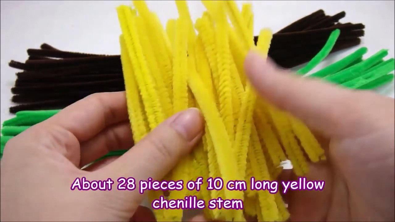Chenille Stem / Pipe Cleaner Craft - Sunflower