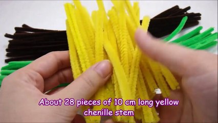 Chenille Stem / Pipe Cleaner Craft - Sunflower