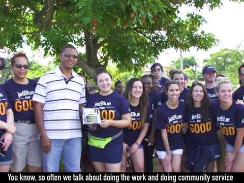 To Kick-Off the Holiday Season, JetBlue Customers and Crewmembers Checked In For Good in Houston, Jamaica and Bahamas