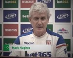 Under-pressure Hughes not worried about future at Stoke