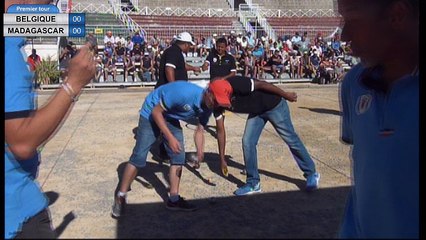 Legend Trophy Shilton 2017 à Béziers, 1er tour triplette décisive Belgique VS Madagascar