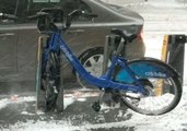 High Winds Lift Citi Bike From the Ground During NYC Nor'easter