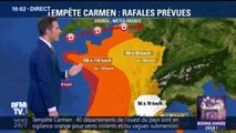 Tempête Carmen: de fortes rafales de vent attendues sur le territoire ce 1er janvier