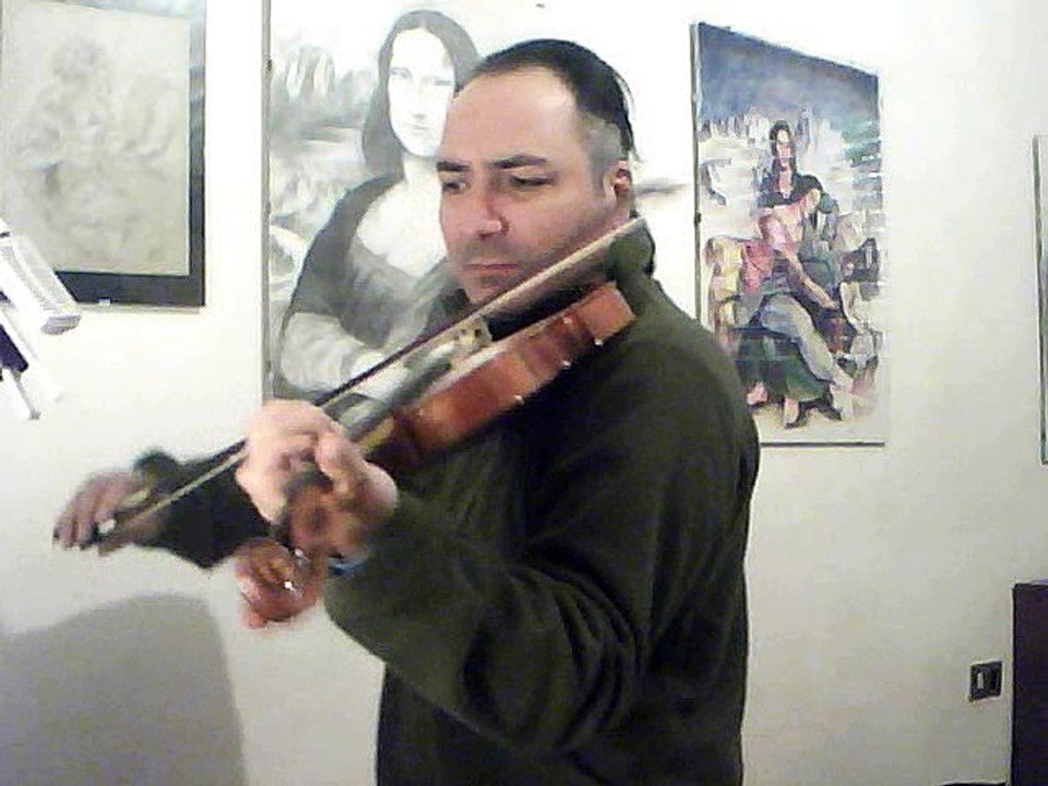 Slow hands on violin - improvisation - 2016 by Marco Esu