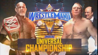 Brock Lesnar vs Goldberg FULL MATCH || WWE WRESTLEMANIA 33