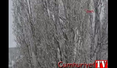 Erzurum yeni yıla kar altında girdi