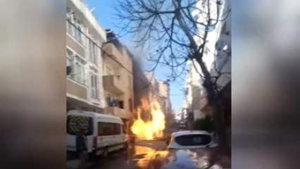 Sefaköy'de Doğalgaz Borusu Patladı