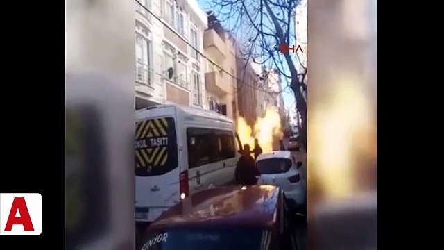Doğalgaz borusu patladı, ortalık savaş alanına döndü!;