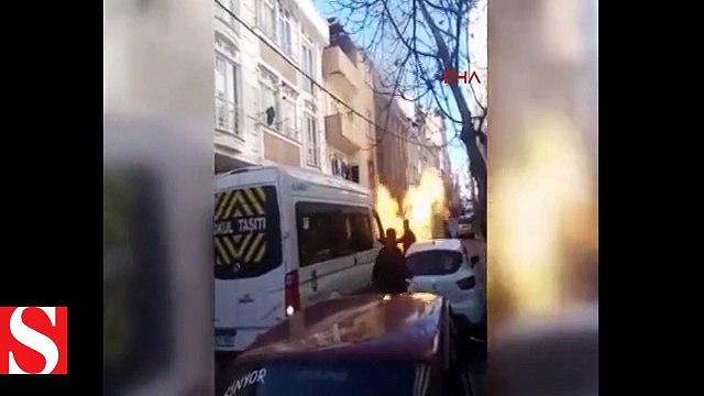 Doğalgaz borusu patladı, ortalık savaş alanına döndü!;