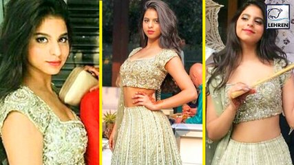 Shah Rukh Khan's Daughter Suhana Khan's Desi Look At A Wedding