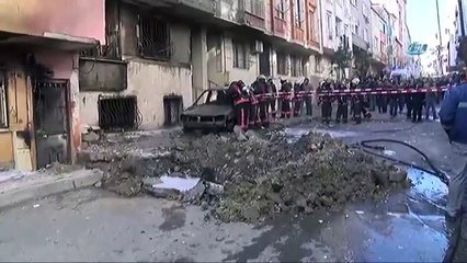 Sefaköy'de Doğalgaz Borusu Patladı