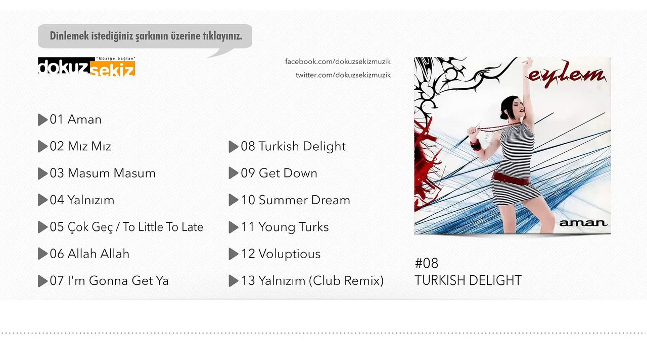 Eylem - Turkish Delight  (Official Audio)
