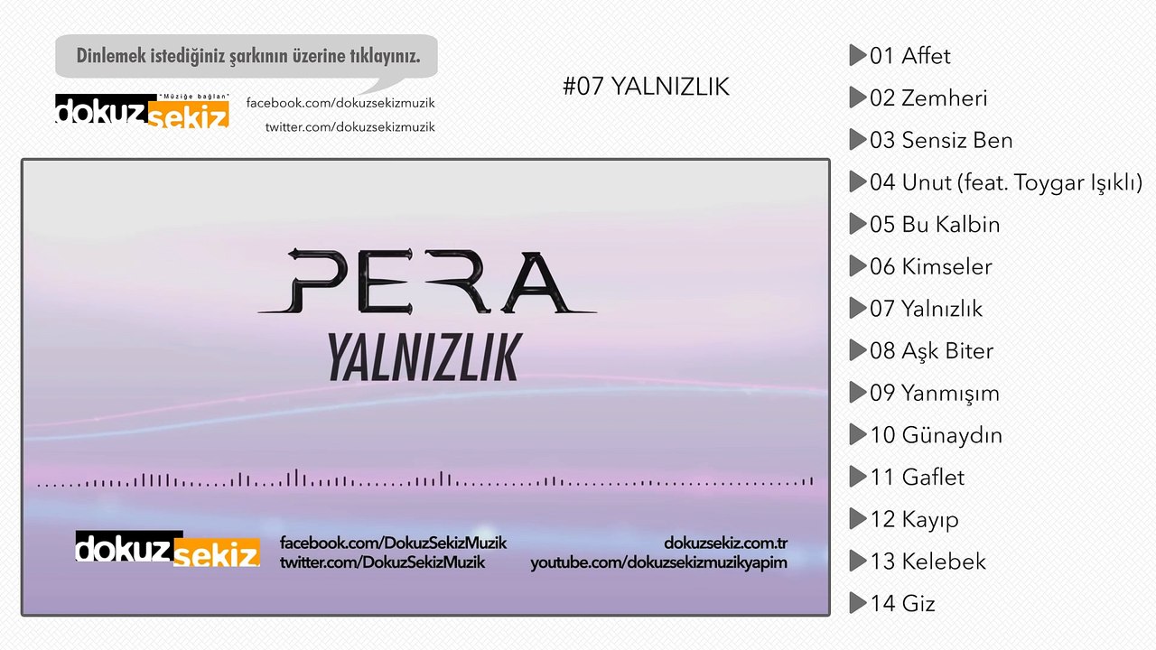 Pera - Yalnızlık (Lyric Video)