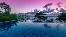 Beautiful Tropic Sunset Over Infinity Pool in Bali by Timelapse4K (1)