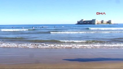 Mersin'de Ocak Ayın da Deniz Keyfi