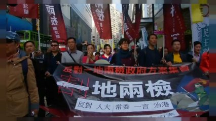 Protesta contra la influencia de Pekín en Hong Kong
