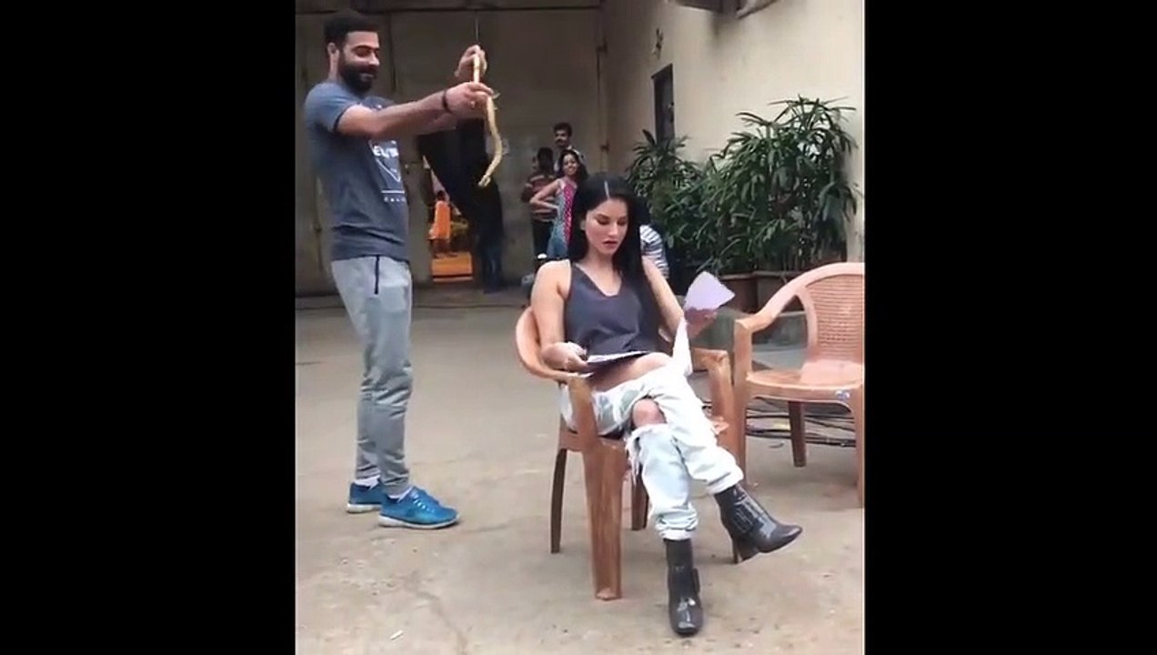 Actress Sunny Leone Afraid Of Snake