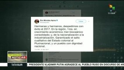 Bolivia: Presidente Morales expresó mensaje de fin de año