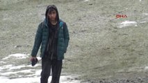 Rize Ayder Yaylası'nda Yılın İlk Günü Kar Sürprizi