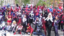 Spider-Man  SPIDER-VERSE vs NEW YORK COMIC CON | Superheroes | Spiderman | Superman | Frozen Elsa | Joker