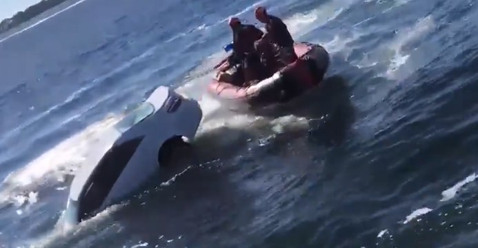 Coast Guard Breaks Window to Rescue 89-Year-Old From Sinking Car
