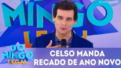 Celso Portiolli manda recado especial para o ano novo