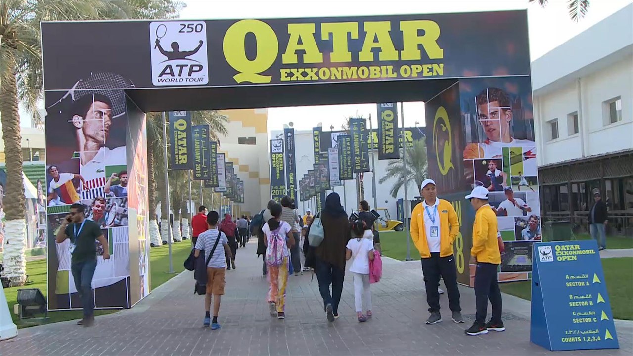 انطلاق منافسات بطولة قطر المفتوحة للتنس بالدوحة