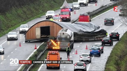 Tempête Carmen : quelques dégâts dans l'ouest de la France
